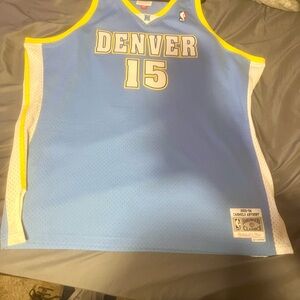 Mitchell & Ness Denver Jersey - Blue and Yellow Carmelo Anthony Rookie
